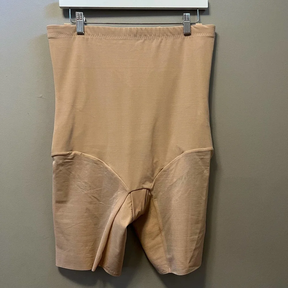 Honeylove Sculptwear Shapewear Womens Size 2X Nude Beige Super Power Short